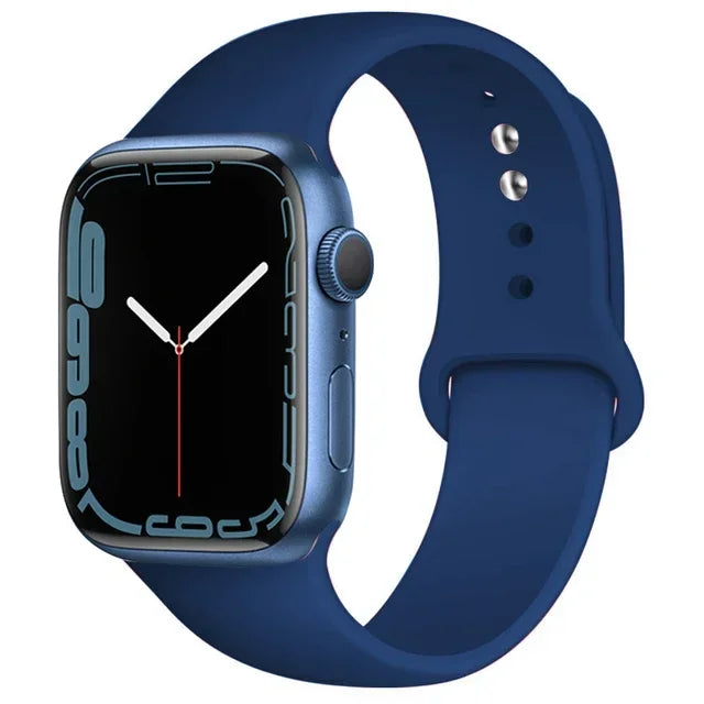 Silicone Band For Apple Watch strap 46mm 44mm 45mm 40mm 41mm 42-38mm 49mm sport bracelet iwatch series 11 10 9 8 7 6 5 SE Ultra3