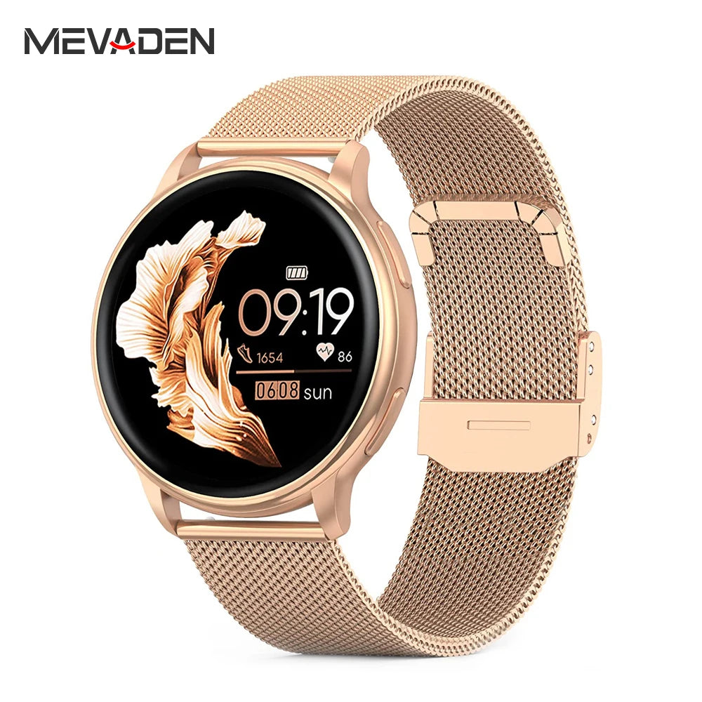 MEVADEN Bluetooth Call Smart Watch Women Custom Dial Watches Men Sport Fitness Tracker Heart Rate Smartwatch For Android IOS Y22