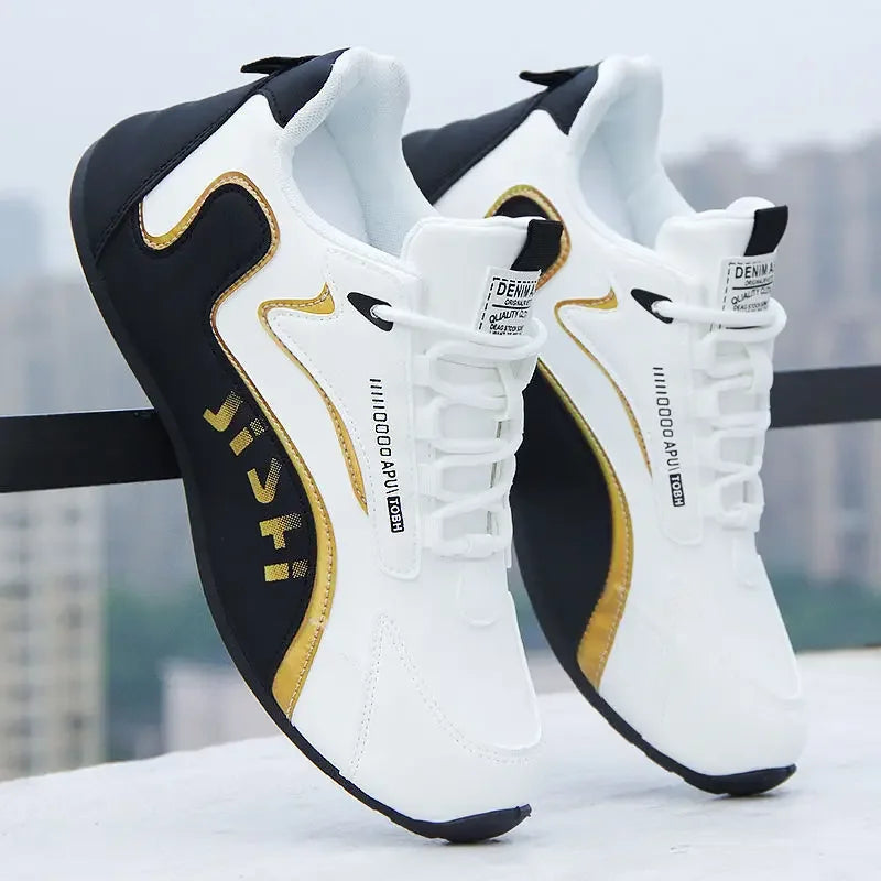 Men's Waterproof Leather Surface Sports Shoes Travel Trend Matching Autumn Casual Shoes Breathable EVA Insole PVC Outsole