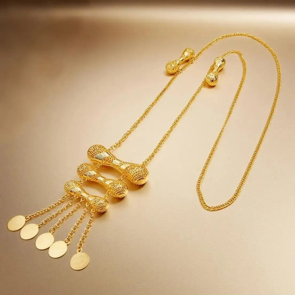 Turkish kurdish women shoulder chain gold plated jewelry chain for bride middle east arabic wedding jewelry