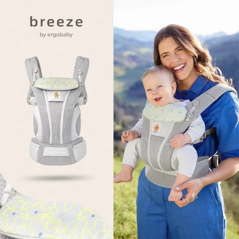 Ergobaby All Carry Positions Breathable mesh baby carrier, enhancing lumbar support and airflow (7-45 pounds)