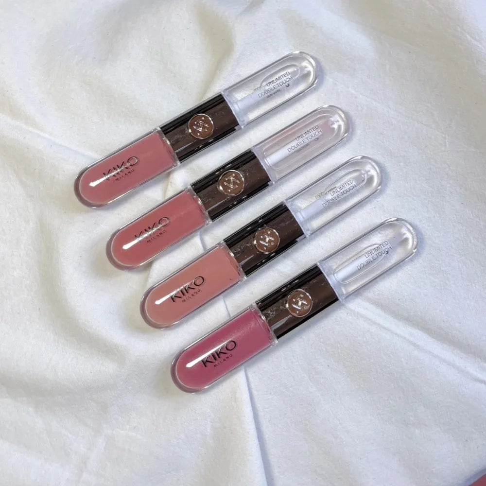 3D Mirror Moisturizing Double-ended Lip Gloss Lasting Moisturizing Glossy Transparent Lip Glaze Creates Natural Plump Lip Makeup