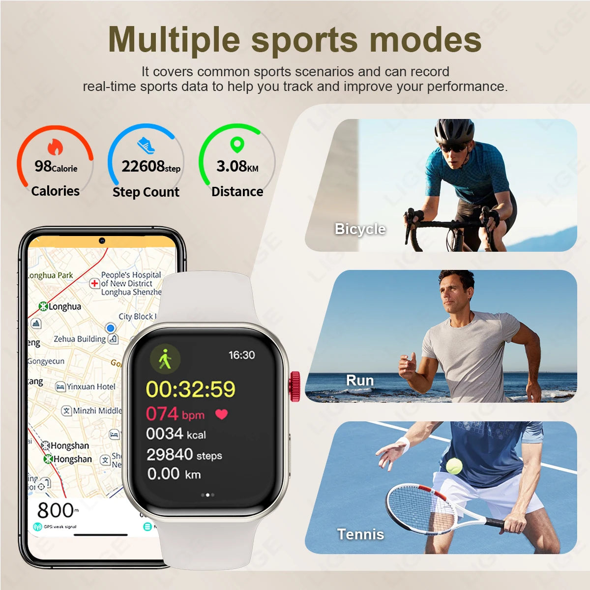 2025 New For HUAWEI FIT 3 2.01" HD Screen Smart Watch Women Men Watches Bluetooth Call Smartwatch Watch 9 Sports Fitness Tracker