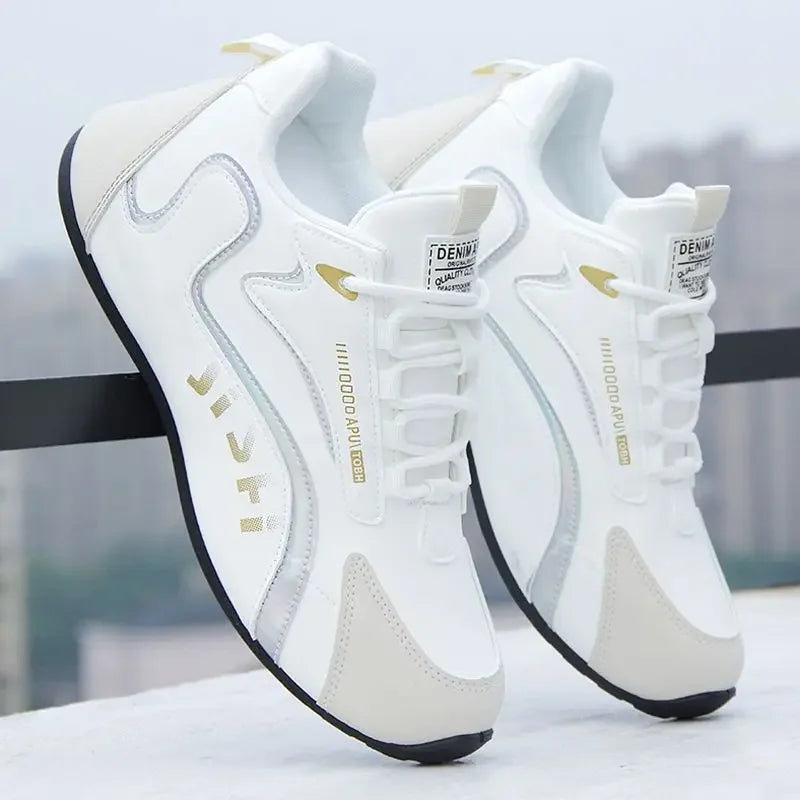 Men's Waterproof Leather Surface Sports Shoes Travel Trend Matching Autumn Casual Shoes Breathable EVA Insole PVC Outsole