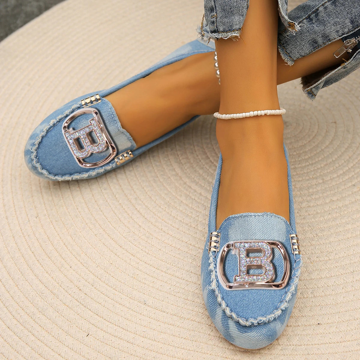 Women Loafers Driving Boat Sandals Luxury Decor Fashion Pattern Design PartFlats Slip-on Sexy Elegant Flat Comfy Casual Office