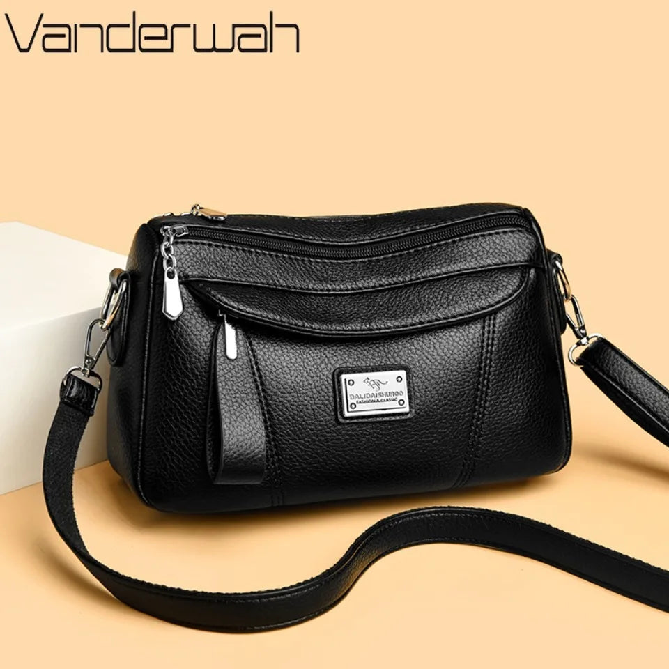 Designer Top Quality Soft Pu Leather Shoulder Bags for Women Luxury Women Bags Messenger Crossbody Sac Female Purses Handbags