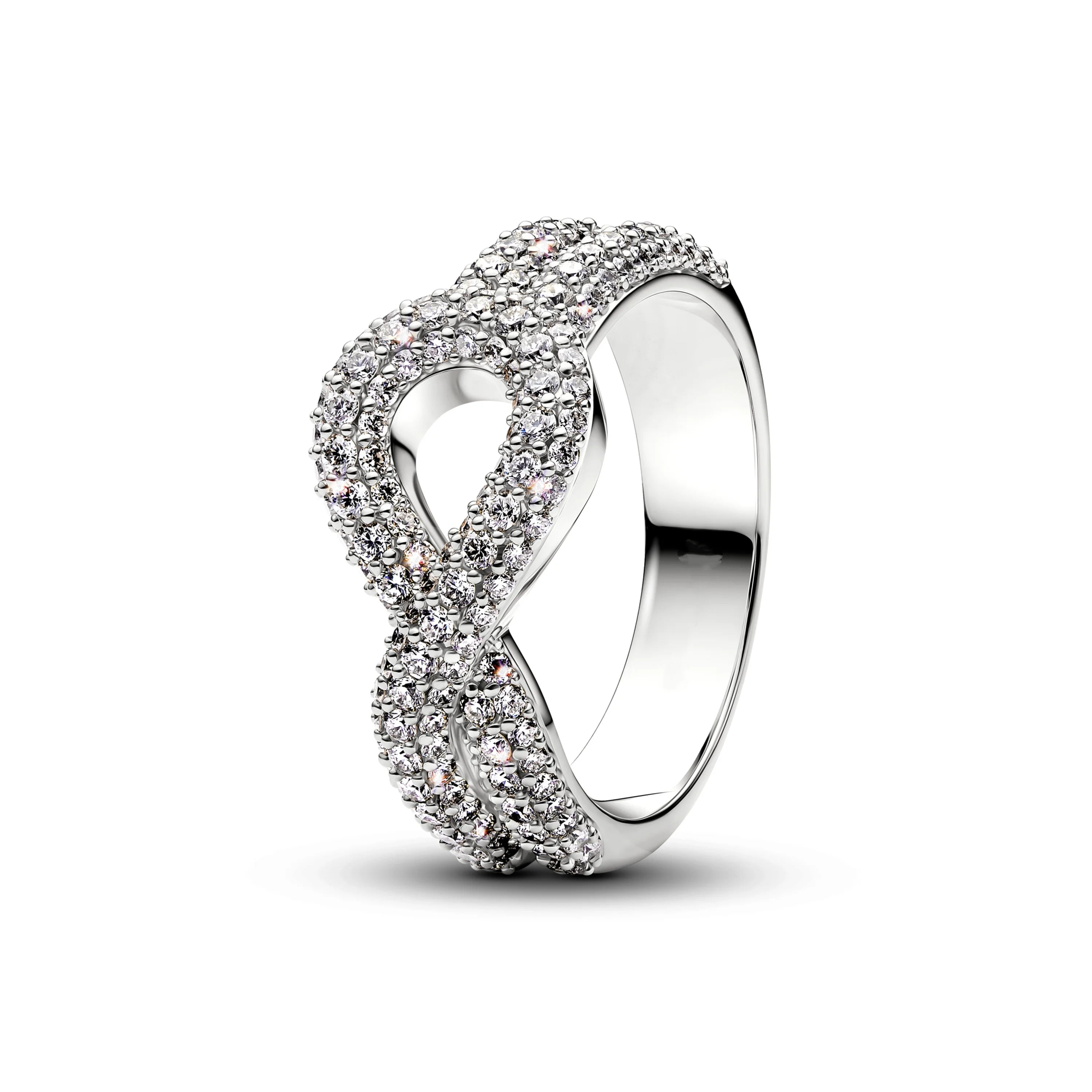 Mila Disney Jewelry 2025 New Shiny Rose Knot Rings 925 Sterling Silver Wedding Ring Dinner Party