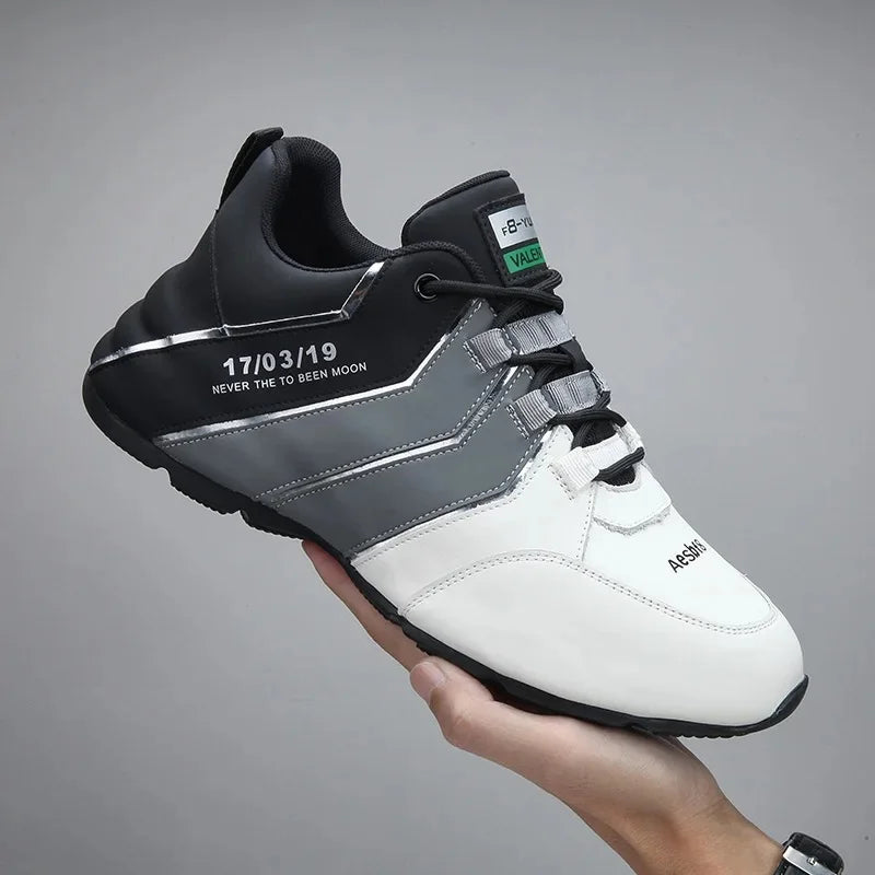 Men's Waterproof Leather Surface Sports Shoes Travel Trend Matching Autumn Casual Shoes Breathable EVA Insole PVC Outsole