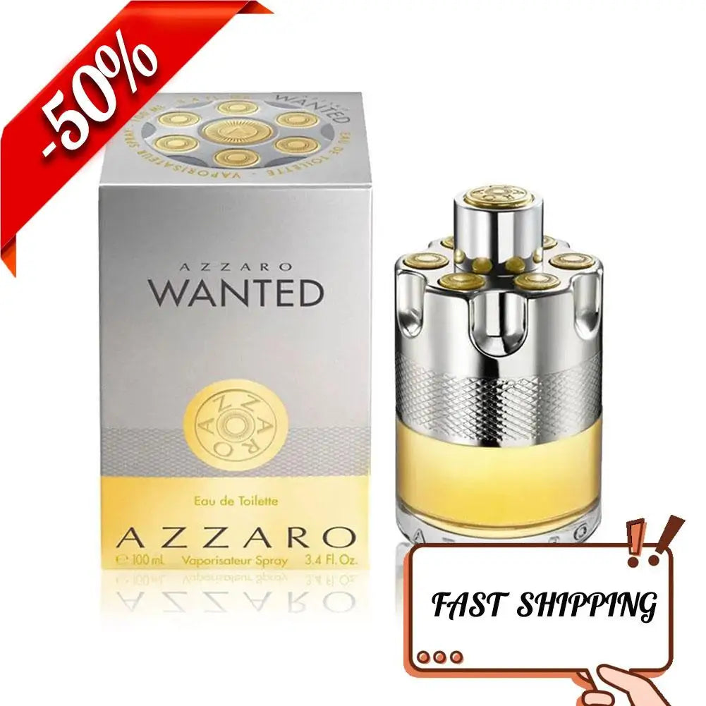 Azzaro Wanted Eau de Toilette For Men Spicy, Cardamom, Vetiver, Lemon Azzaro Wanted Eau de Parfum 100ML Men's Perfume
