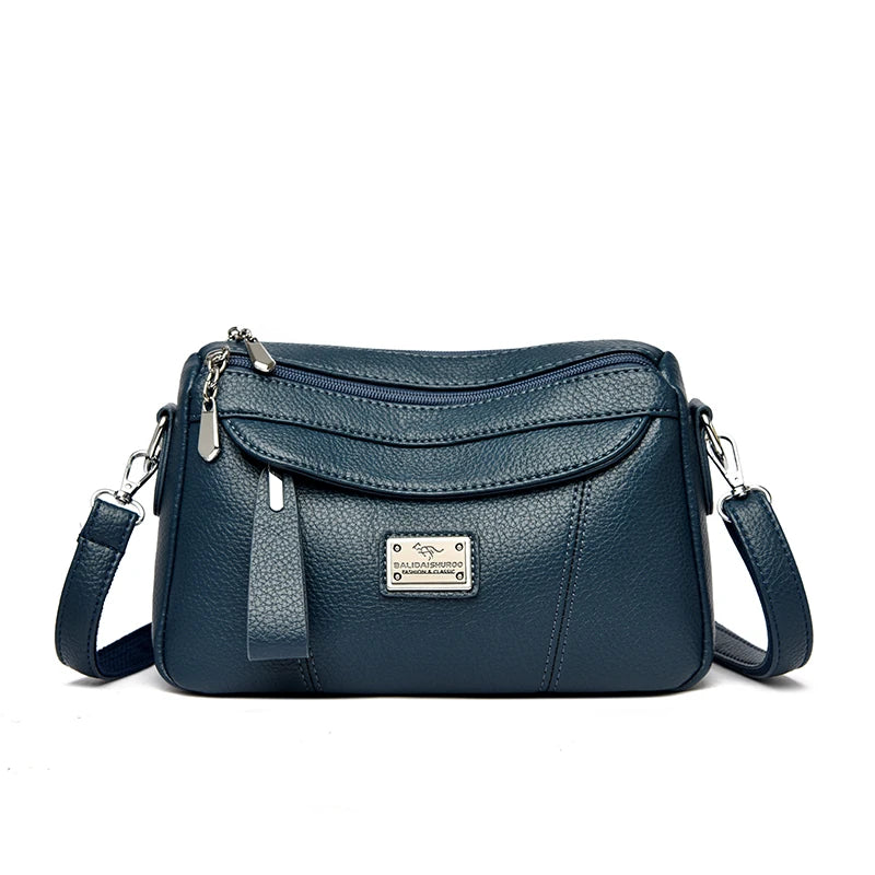 Designer Top Quality Soft Pu Leather Shoulder Bags for Women Luxury Women Bags Messenger Crossbody Sac Female Purses Handbags