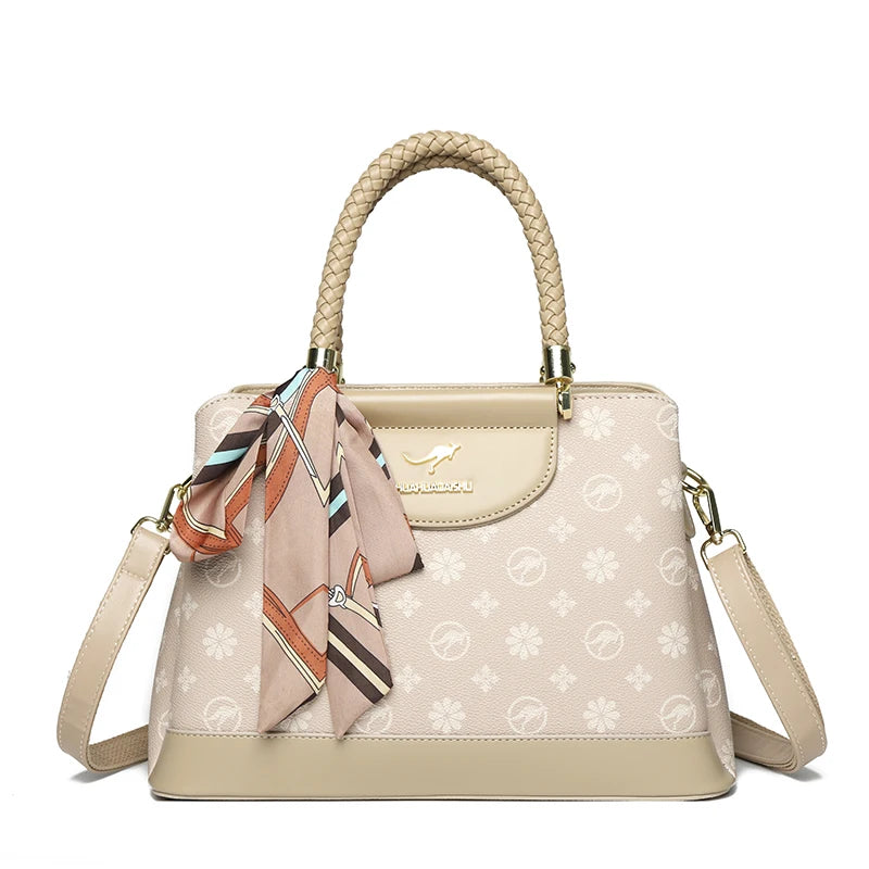 Knurling 3 Layers High Quality Pu Leather Shoulder Crossbody Bags for Women Messenger Bag Luxury Designer Handbags Sac A Main