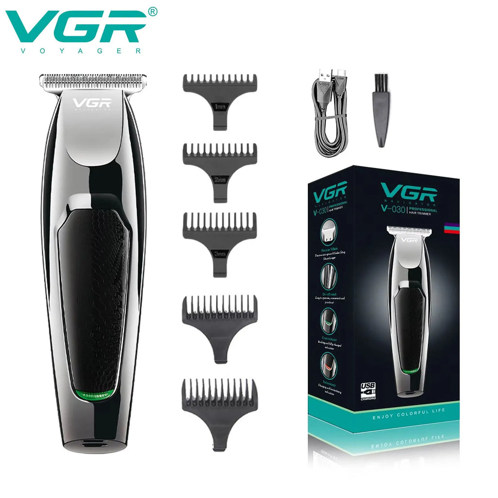 VGR Hair Clippers Professional Barber Clippers Rechargeable Haircut Trimmer Cordless Electric Zero Cutting Machine for Man V-030