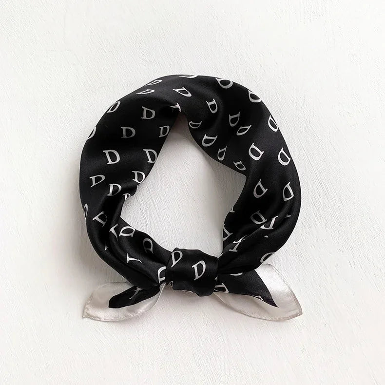 Scarf 100% Silk Bandana Women Square Scarves Wrap Kerchief Mulberry Spring Fashion Luxury High Quality Headband Hijab Shawls