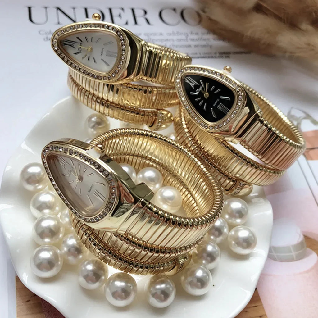 High-quality Luxury Women Quartz Watch Bracelet Stainless Steel Gold Ladies Watches Clock Fashion Ladies Wristwatch Only Watch