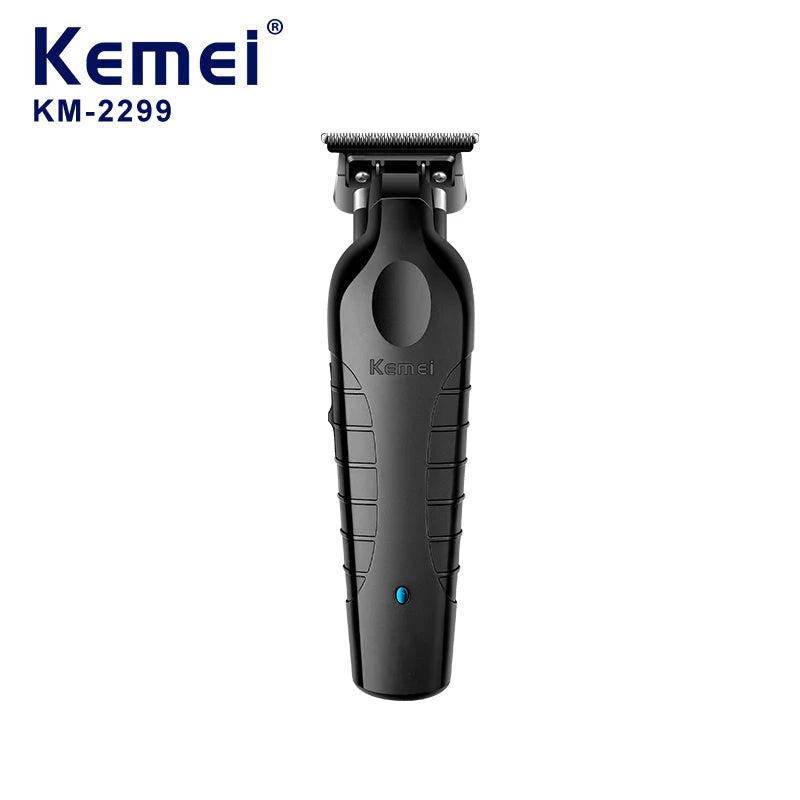 Kemei Men's Cordless Hair Clipper USB Rechargeable Zero Gap Trimmer Electric Hair Clipper Original Blade Accessories KM-2299