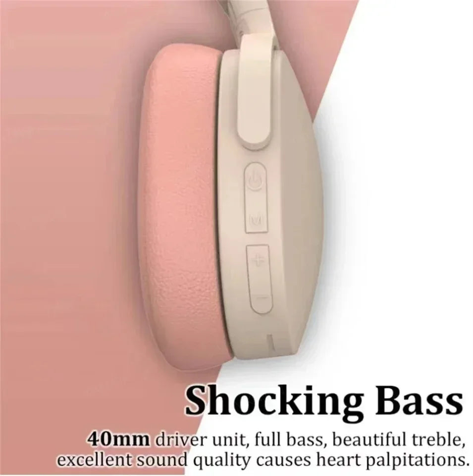 Hifi Bass Wireless Headphones Bluetooth Earphone 5.0 Foldable Headset Sport Headphone Game Fone Bluetooth Earbuds Noise Reductio