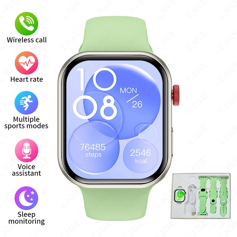 2025 New For HUAWEI FIT 3 2.01" HD Screen Smart Watch Women Men Watches Bluetooth Call Smartwatch Watch 9 Sports Fitness Tracker