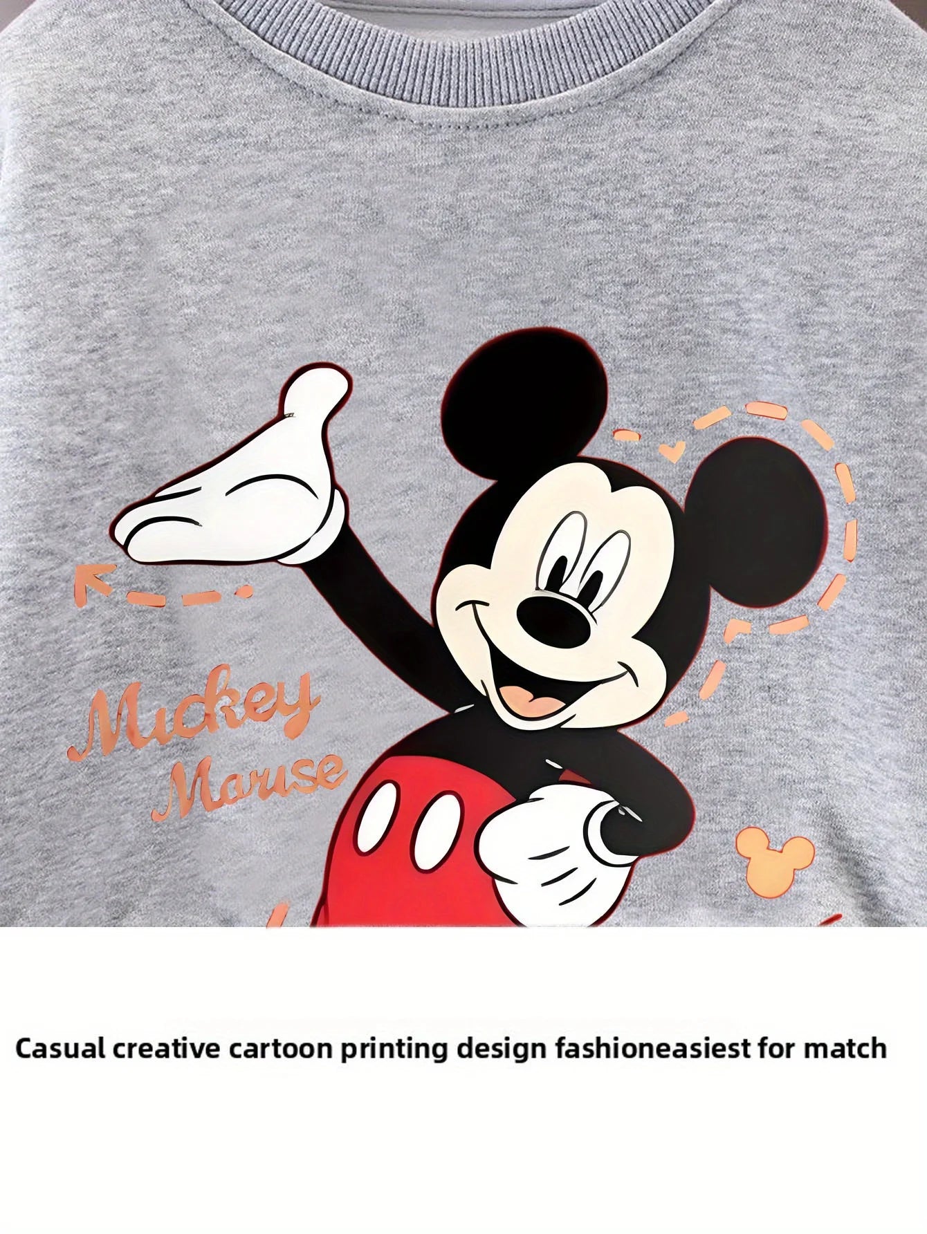 Spring Autumn Mickey Printed Children Casual Sweatshirt Sets Kids O Neck Pullover and Pant Two Piece Set Baby Boys Hoodies Set