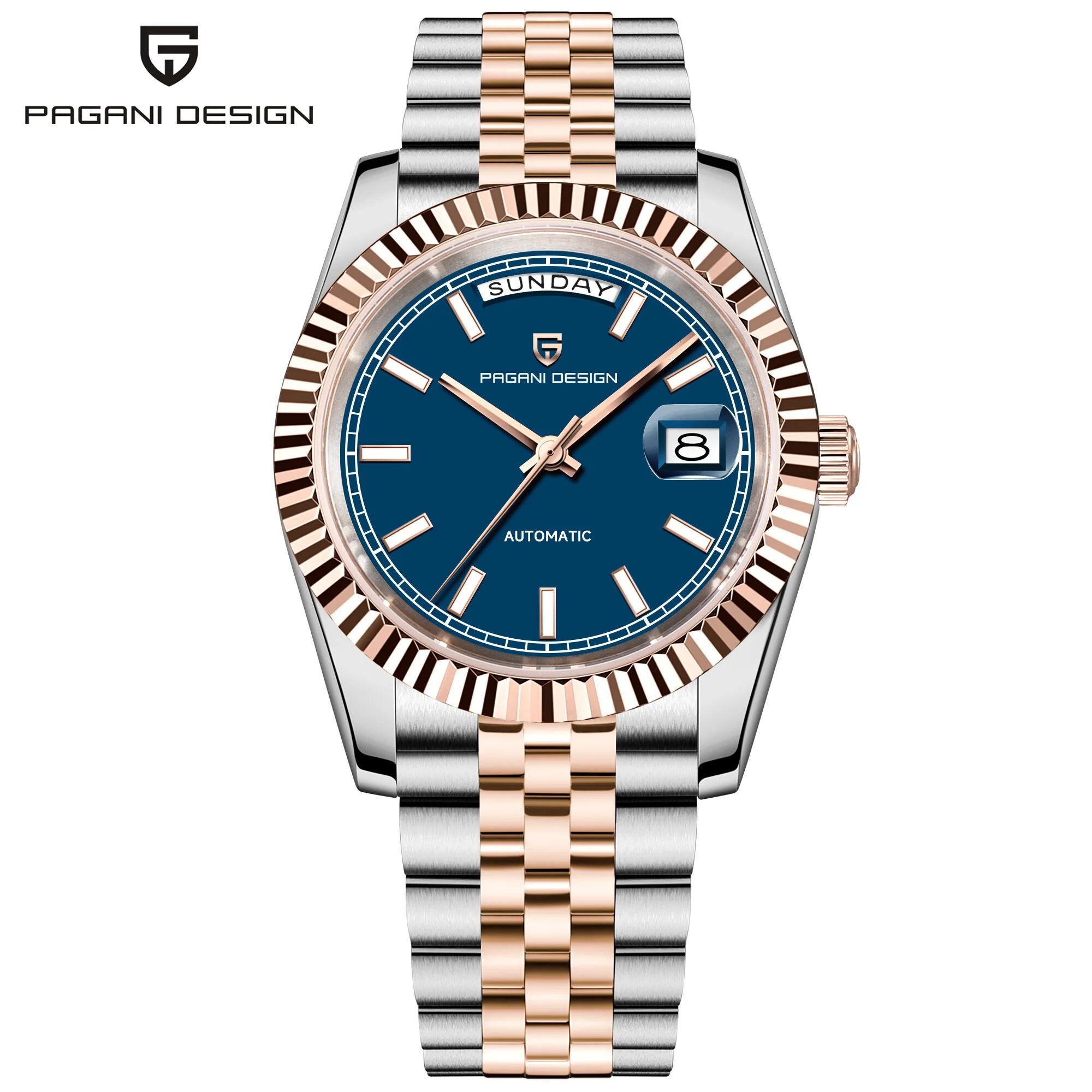 PAGANI DESIGN Enamel Dial 2025 New DD36 Men's Watches Silver Gold Luxury Automatic Watch Men Waterproof Mechanical Wristwatch