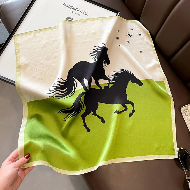 Scarf 100% Silk Bandana Women Square Scarves Wrap Kerchief Mulberry Spring Fashion Luxury High Quality Headband Hijab Shawls