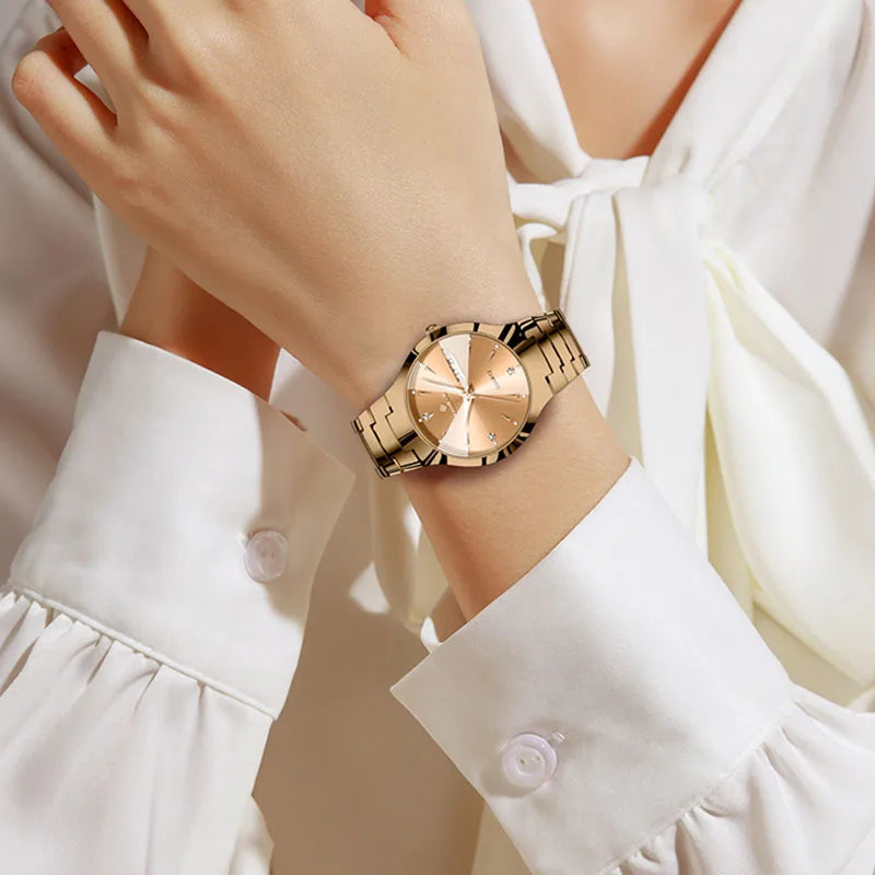 BANGWEI Fashion Elegant Watches For Women Top Brand Luxury Waterproof Ladies Quartz Watch Simple Creative Diamond Watch Women