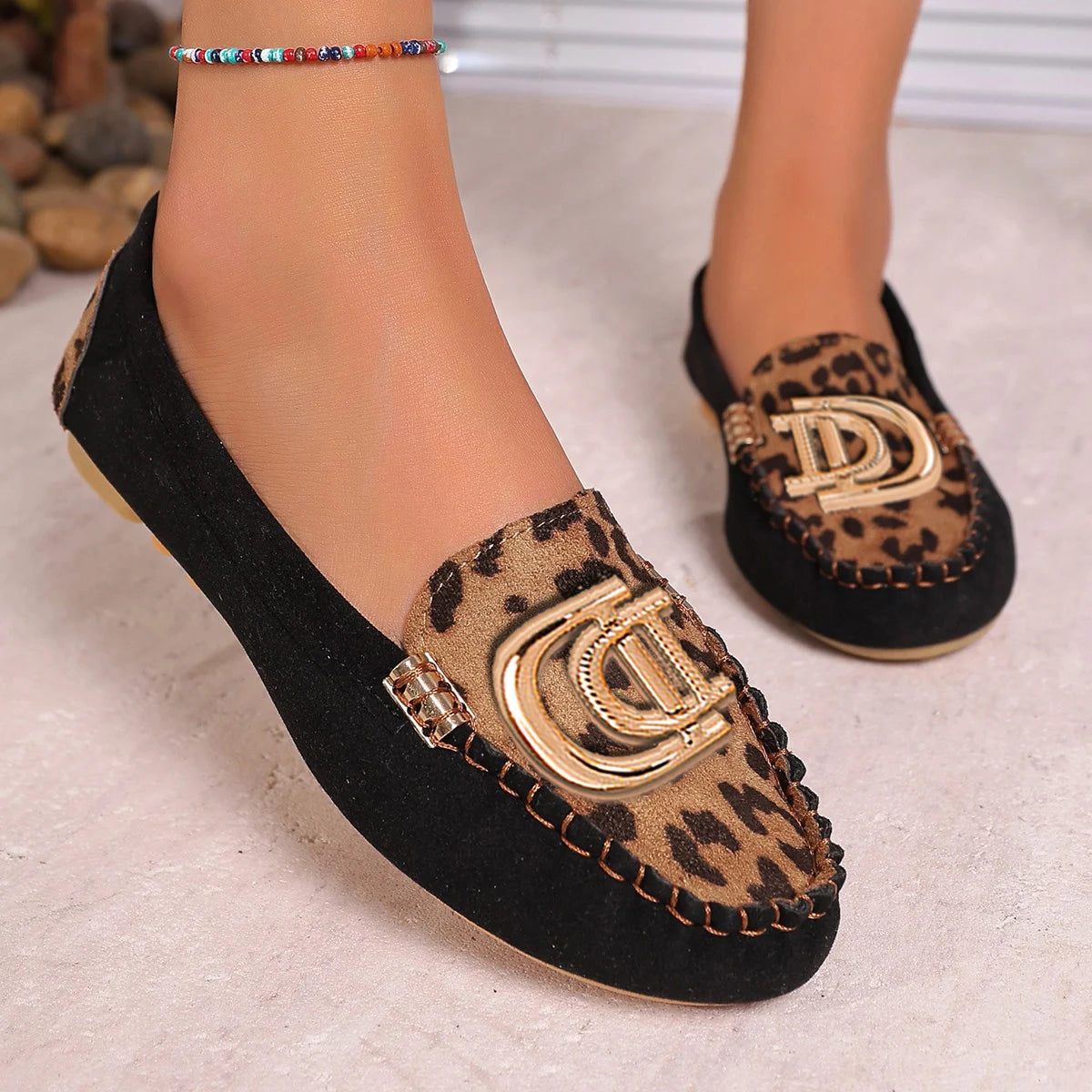 Women Loafers Driving Boat Sandals Luxury Decor Fashion Pattern Design PartFlats Slip-on Sexy Elegant Flat Comfy Casual Office