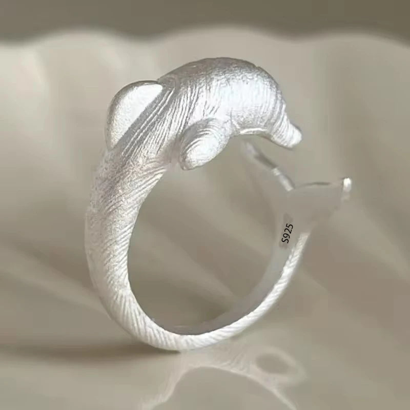 VENTFILLE 925 Sterling Silver Flower Lace Ring Korean Fashion Opening Inlaid CZ Adjustable Rings Valentine's Day Gift