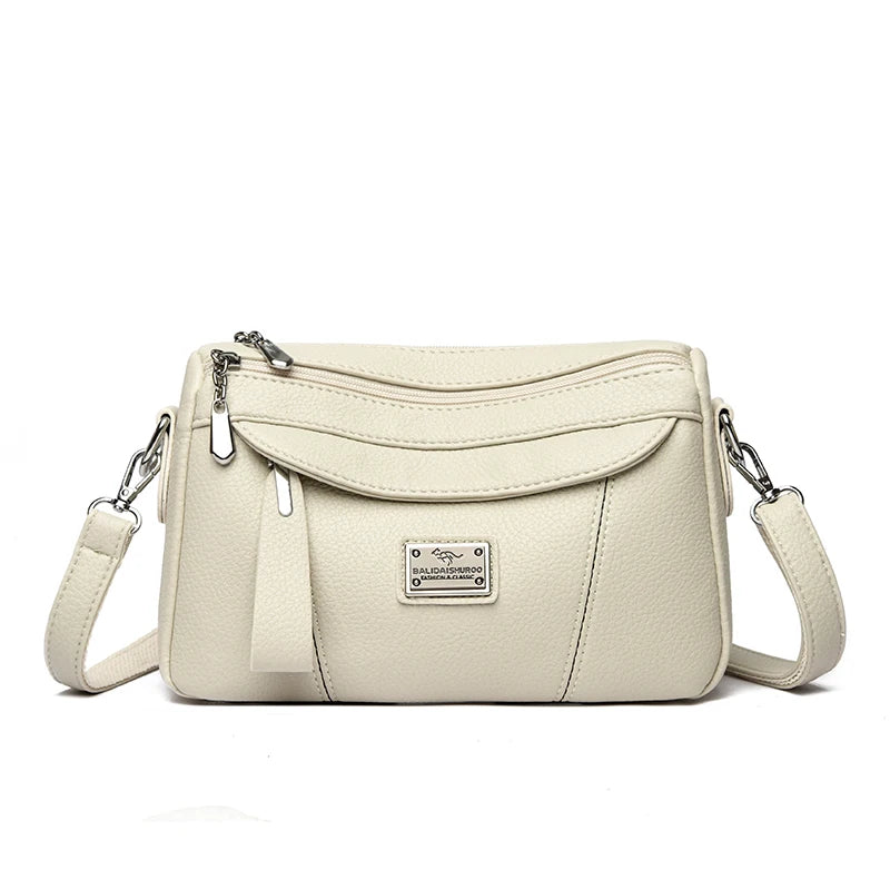 Designer Top Quality Soft Pu Leather Shoulder Bags for Women Luxury Women Bags Messenger Crossbody Sac Female Purses Handbags