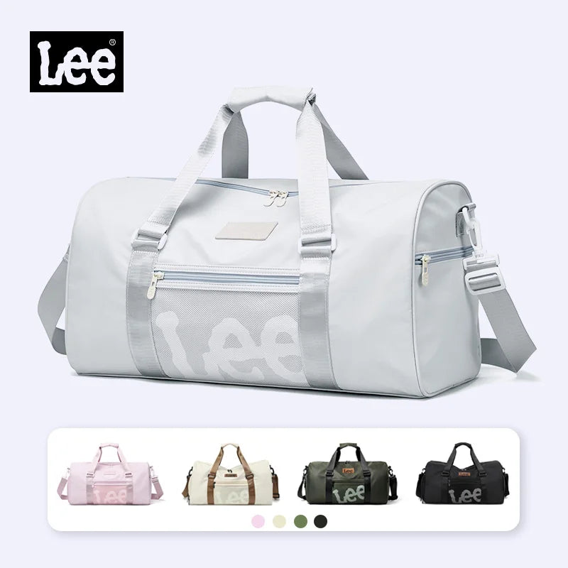 LEE Smart Gym Duffel Bag with Shoe Compartment Dry Wet Bag Men Women Waterproof Large Size Sport Training Luggage Travel Bag