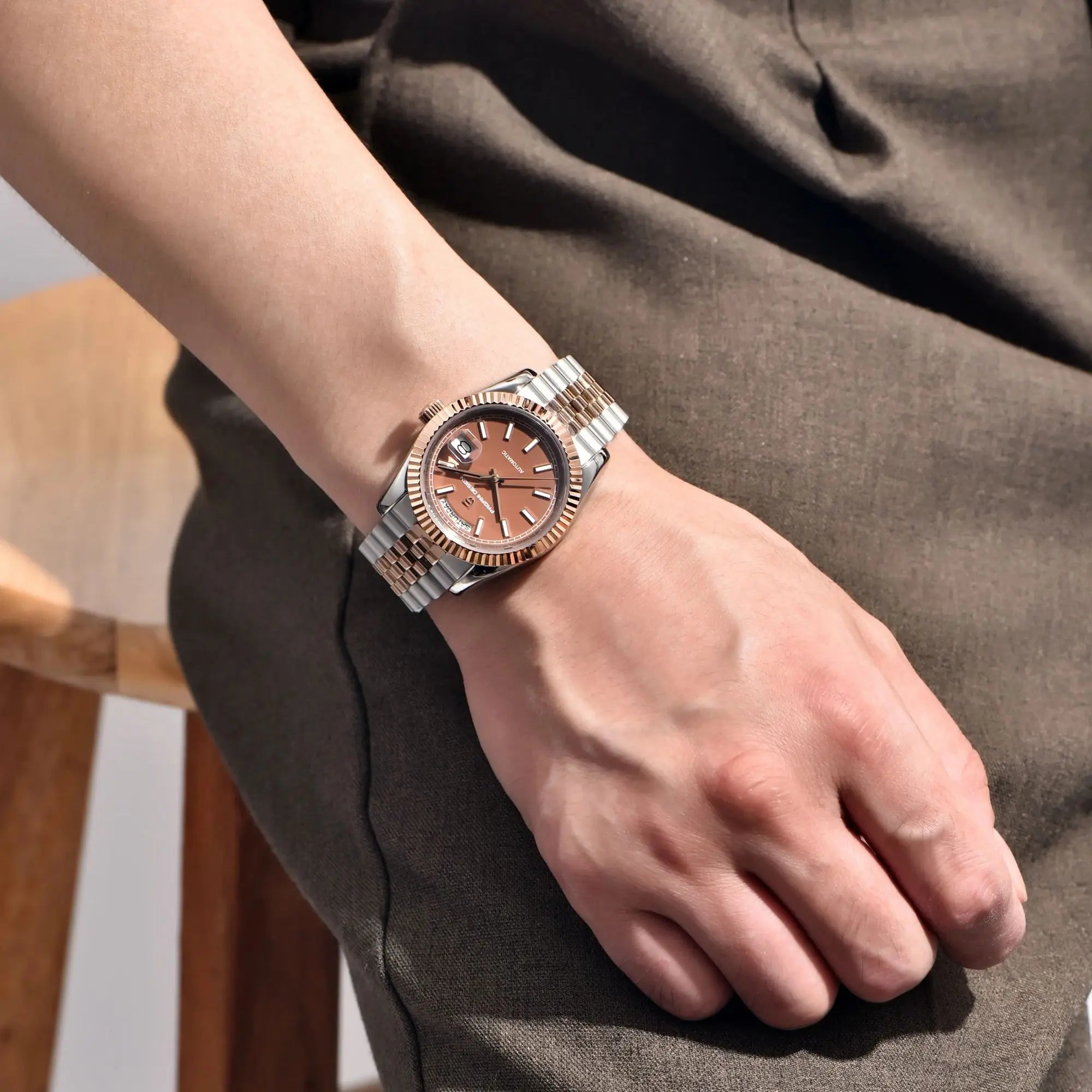 PAGANI DESIGN Enamel Dial 2025 New DD36 Men's Watches Silver Gold Luxury Automatic Watch Men Waterproof Mechanical Wristwatch