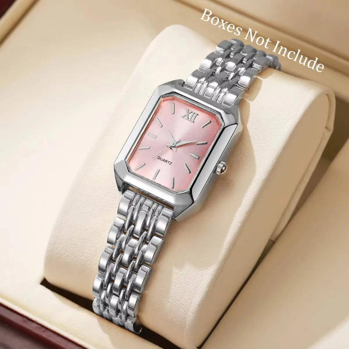 Elegant Rectangle Women Watches Fashion Analog Quartz Wristwatches Reloj Mujer Girls Clock Gift（Without Box）