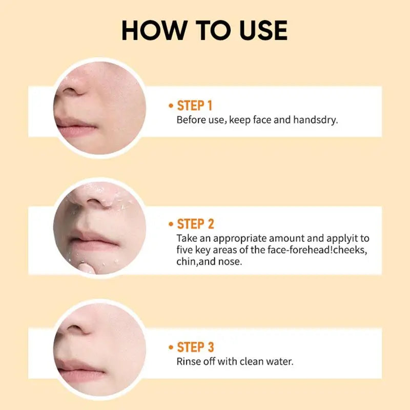 50g Orange Exfoliating gel for facial body scrub skin cleaning Gentle Orange Facial Scrub Body Cleansing Gel Dead Skin Remover