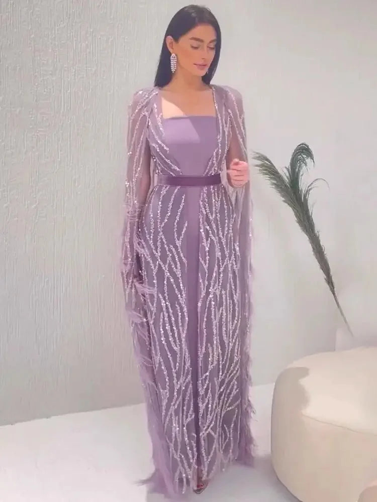 Elegant Sexy Long Evening Dress Socialite Style Air Field Hostess Performance Gown Sexy Long Dress Cross-border European America