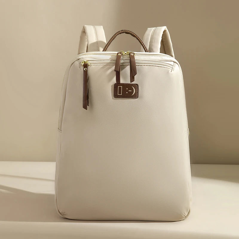 14" Laptop Knapsack Women Backpacks for Business Travel Lightweight Portable Bag Waterproof Oxford Cloth Functional Computer Bag