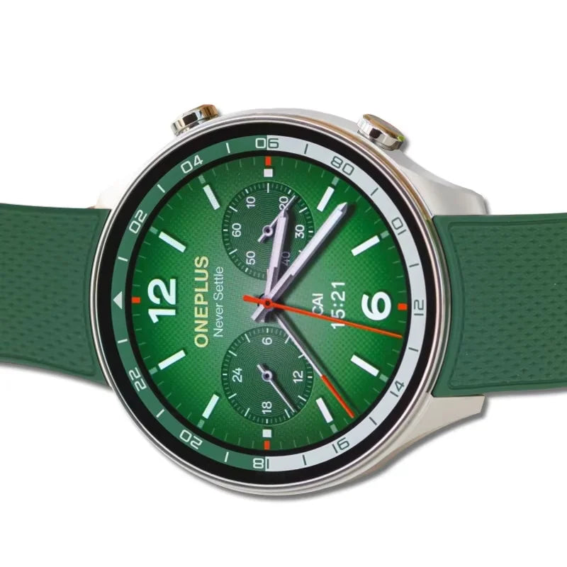 2024 Smartwatch OnePlus Watch 2R 1.43'' AMOLED Screen Snapdragon W5 Gen 1+BES2700 100H Battery Life WiFi Wear OS by Google GPS