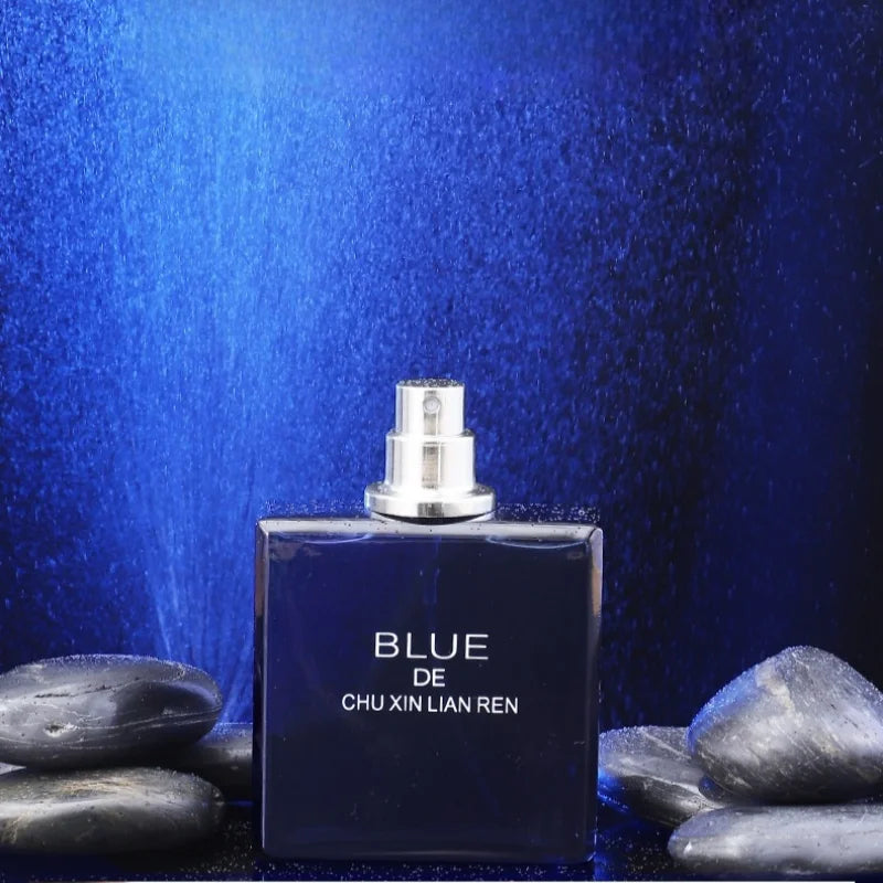 Blue Men's Perfume Woody Floral Lasting Fragrance Eau De Parfum Classic Homme Parfums Flirting Pheromone Cologne Gentlemen Spray