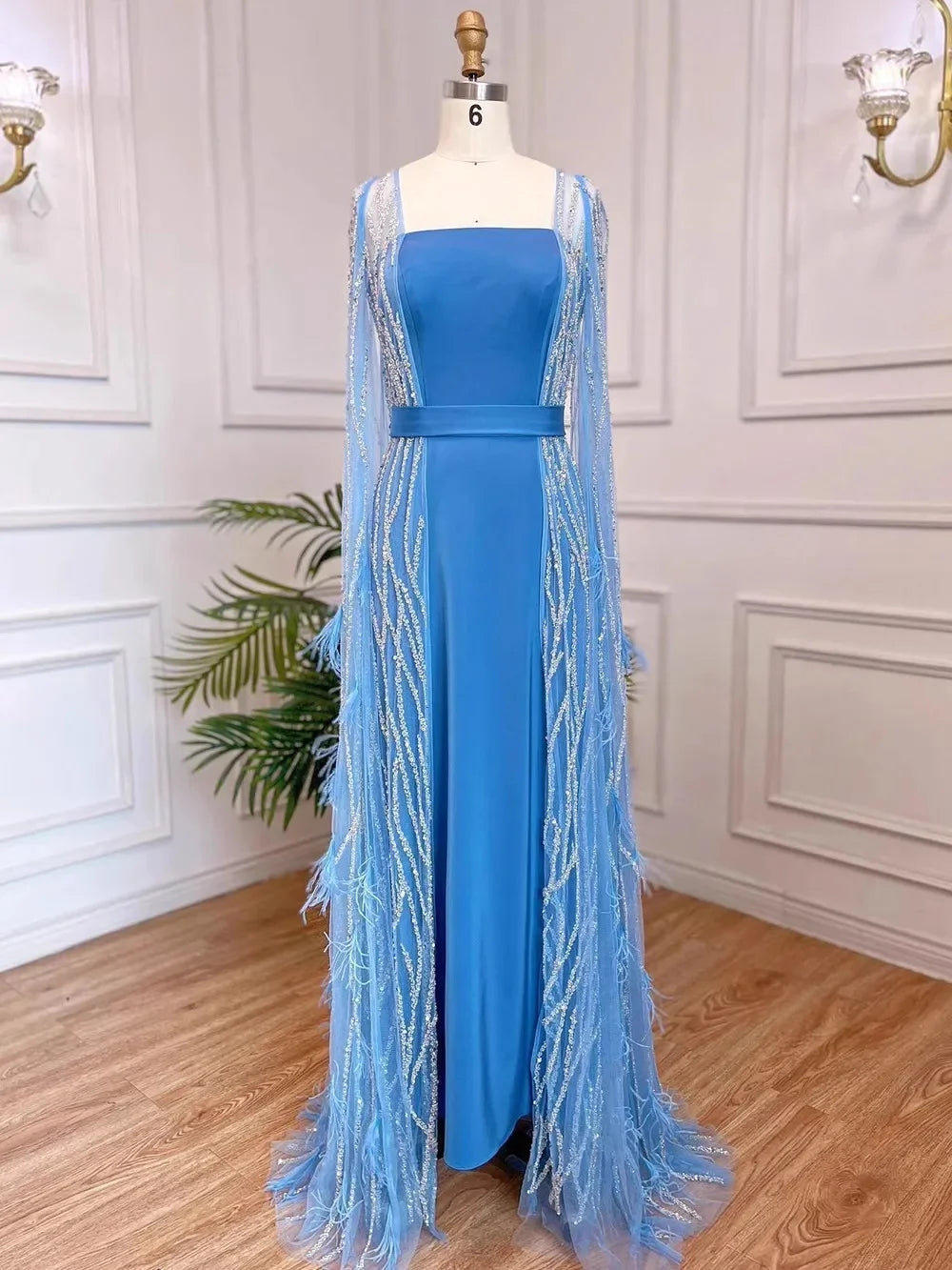 Elegant Sexy Long Evening Dress Socialite Style Air Field Hostess Performance Gown Sexy Long Dress Cross-border European America