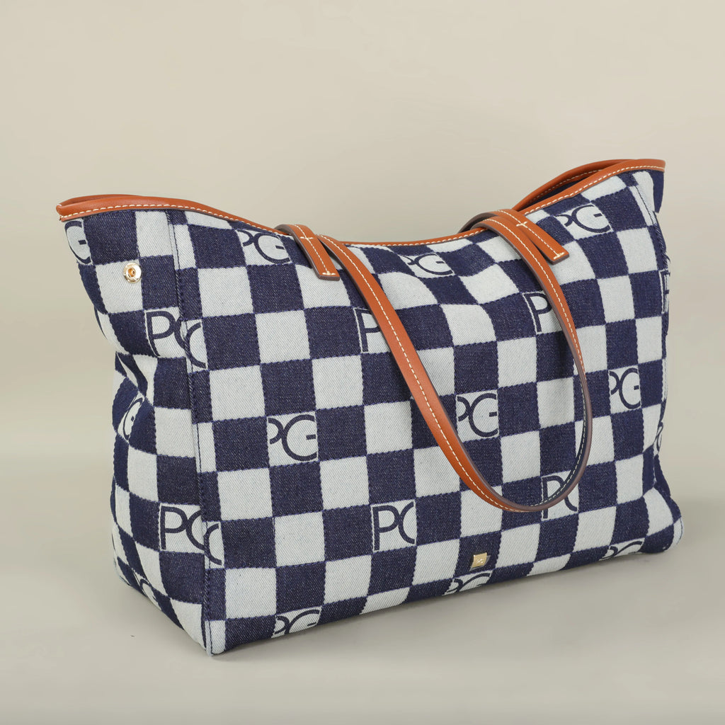 PG 2025 Luxury Brand Fashion Printed Women's Handbag Large Capacity Travel Commuting Multi functional Large Capacity Handbag