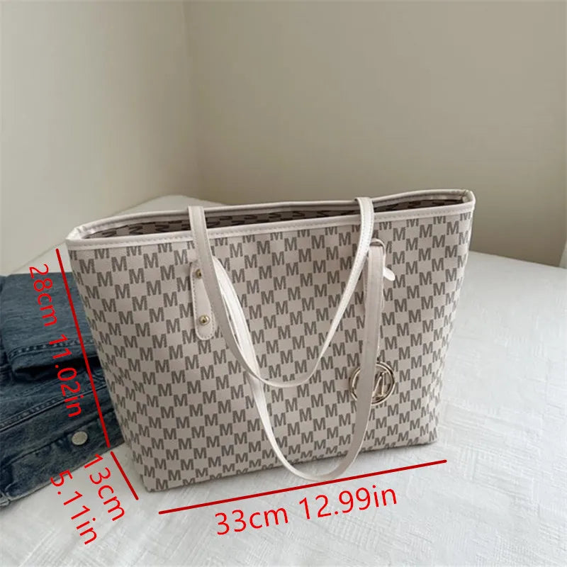 Stylish Tote Bag, Vintage Handbag, Large Underarm Shoulder Bag for Women Suitable for Daily Use, Work, Outdoor, Travel, Shopping