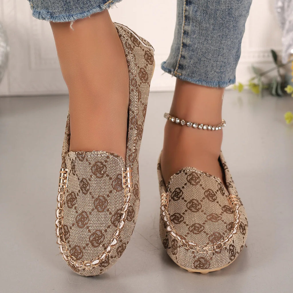 Women Loafers Driving Boat Sandals Luxury Decor Fashion Pattern Design PartFlats Slip-on Sexy Elegant Flat Comfy Casual Office