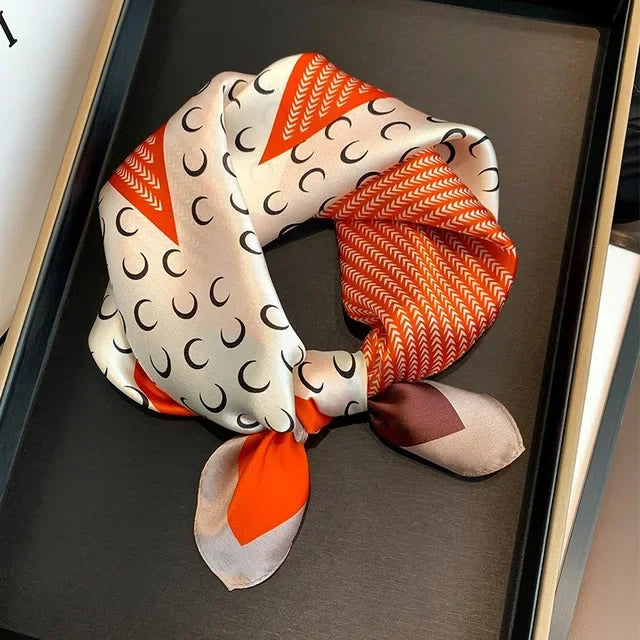 Scarf 100% Silk Bandana Women Square Scarves Wrap Kerchief Mulberry Spring Fashion Luxury High Quality Headband Hijab Shawls