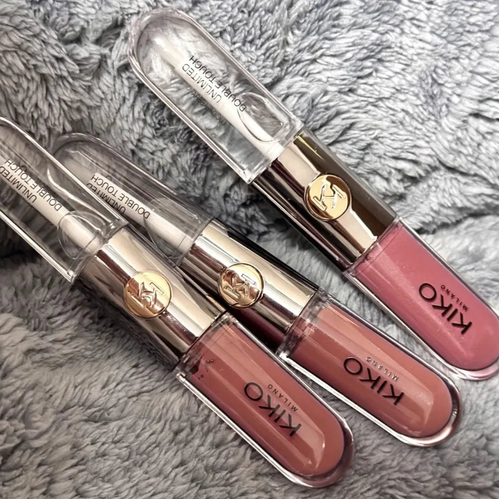 3D Mirror Moisturizing Double-ended Lip Gloss Lasting Moisturizing Glossy Transparent Lip Glaze Creates Natural Plump Lip Makeup