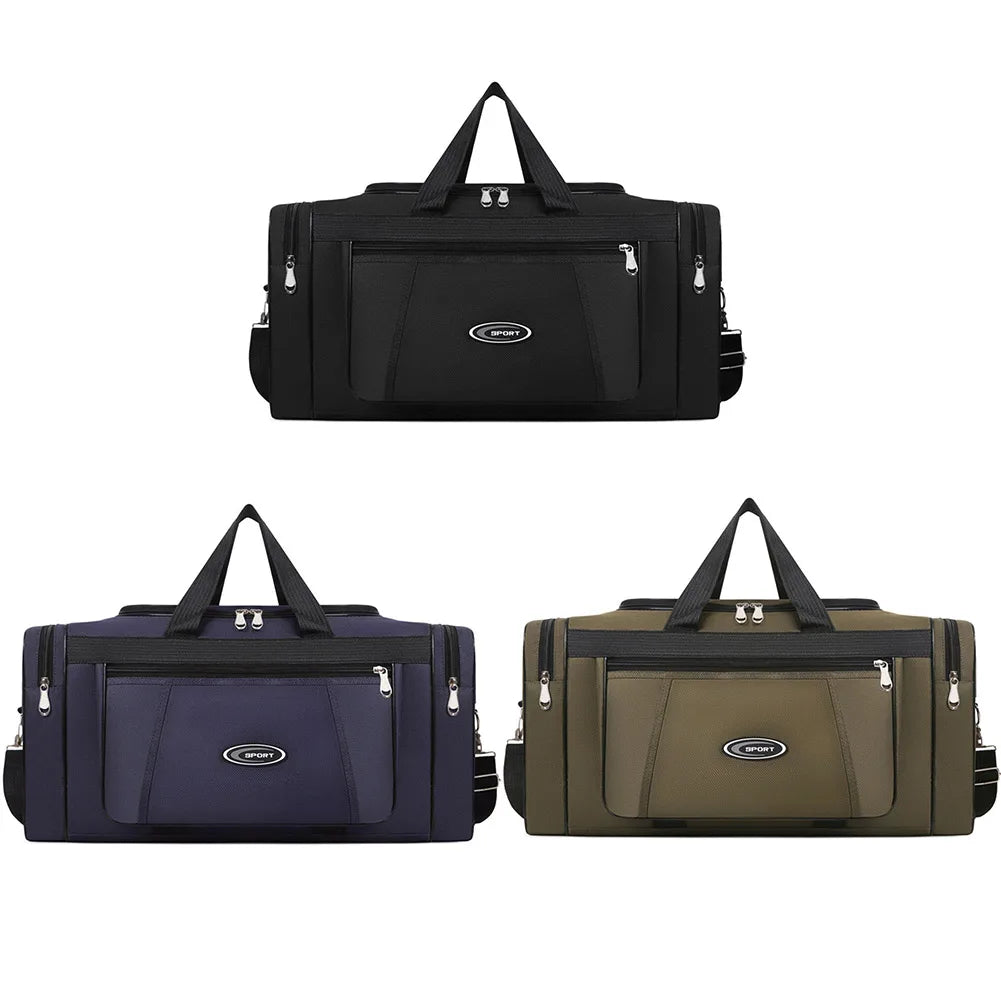 Oxford Big Travel Bag Large Capacity Weekend Duffle Bag Waterproof Portable Unisex Zipper Outdoors Business Duffle Bag