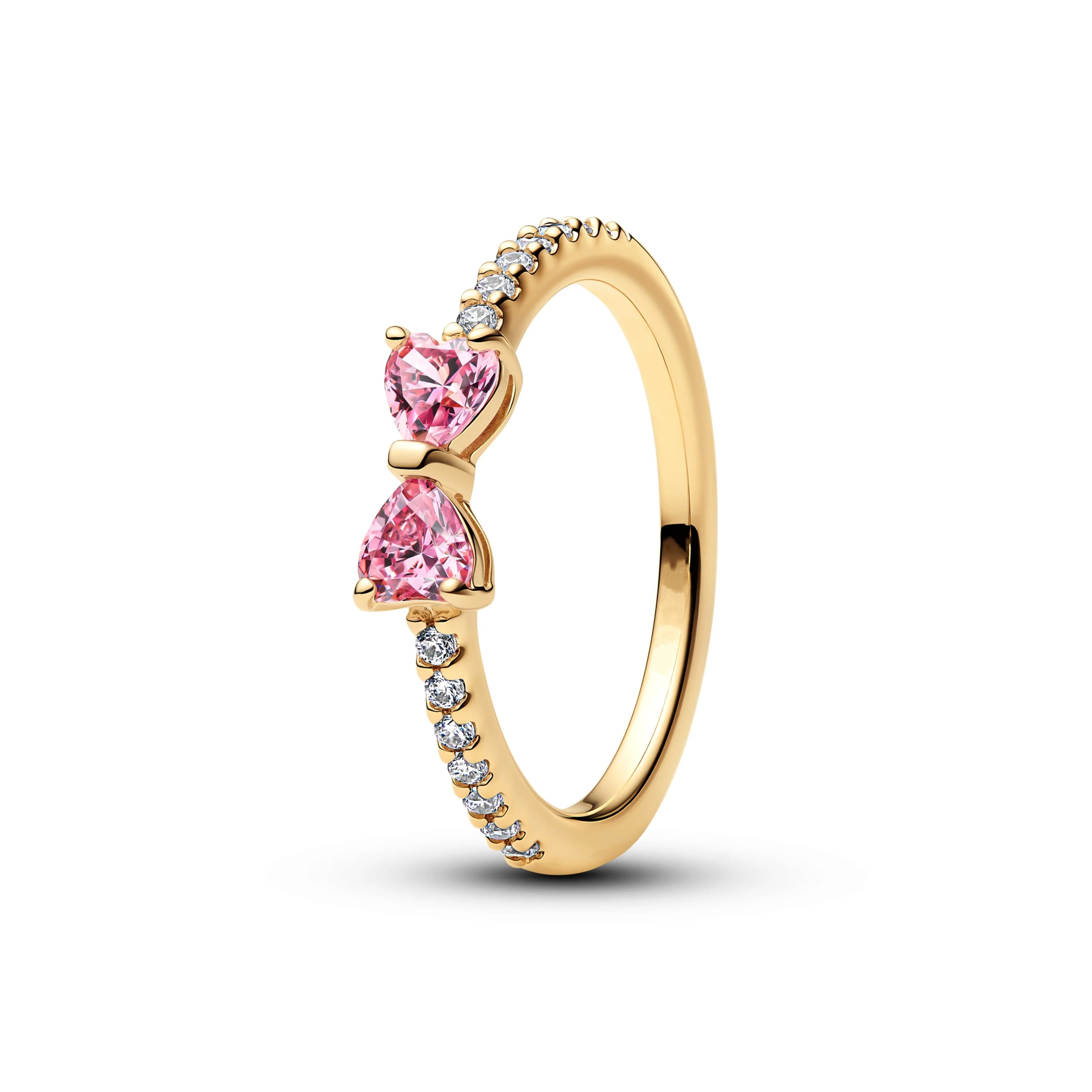 Mila Disney Jewelry 2025 New Shiny Rose Knot Rings 925 Sterling Silver Wedding Ring Dinner Party