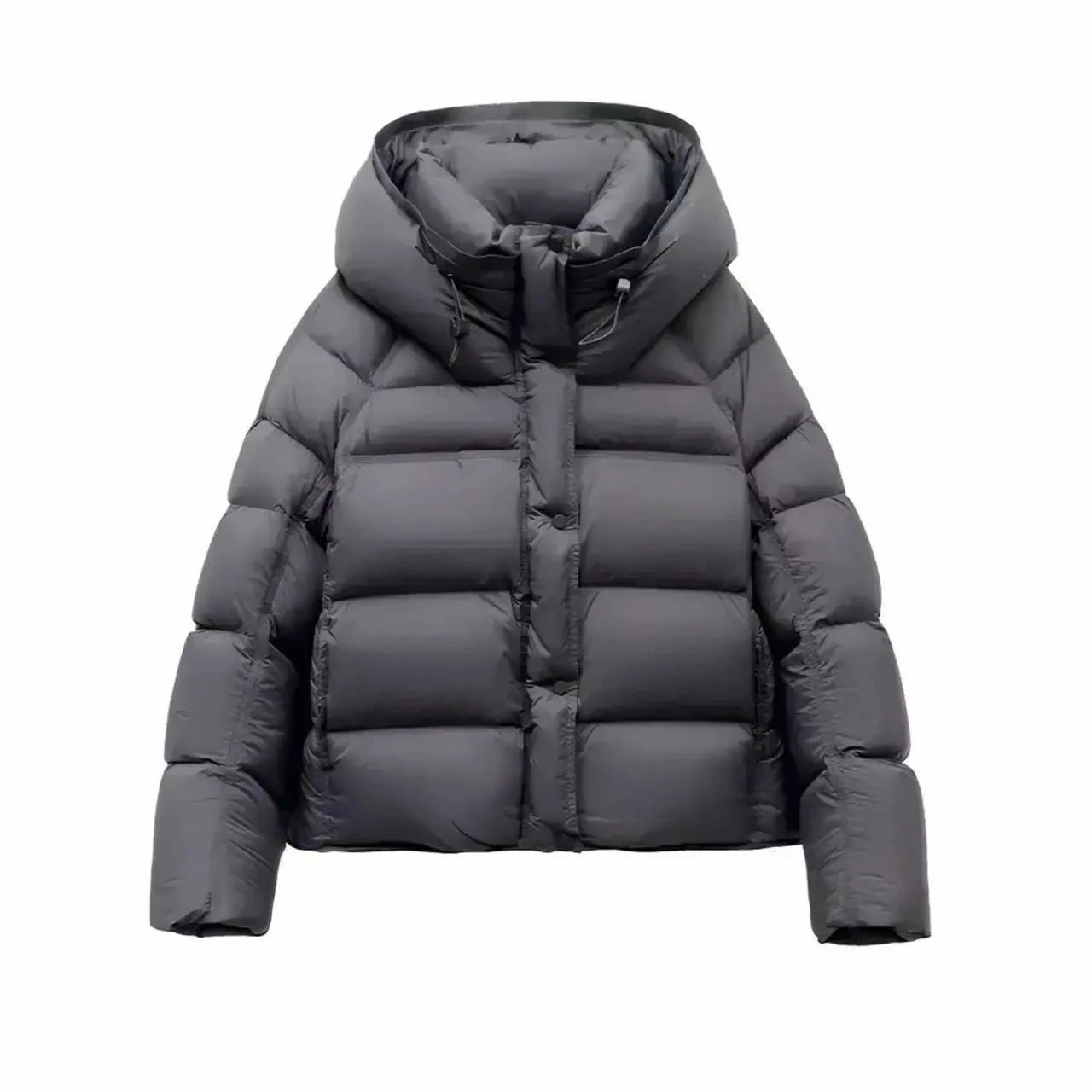 2025 New Women Cotton Padded Jacket Winter Short Hooded Loose Cotton Coat Korean Women Parkas Coat Solid Outwear Women Puffer