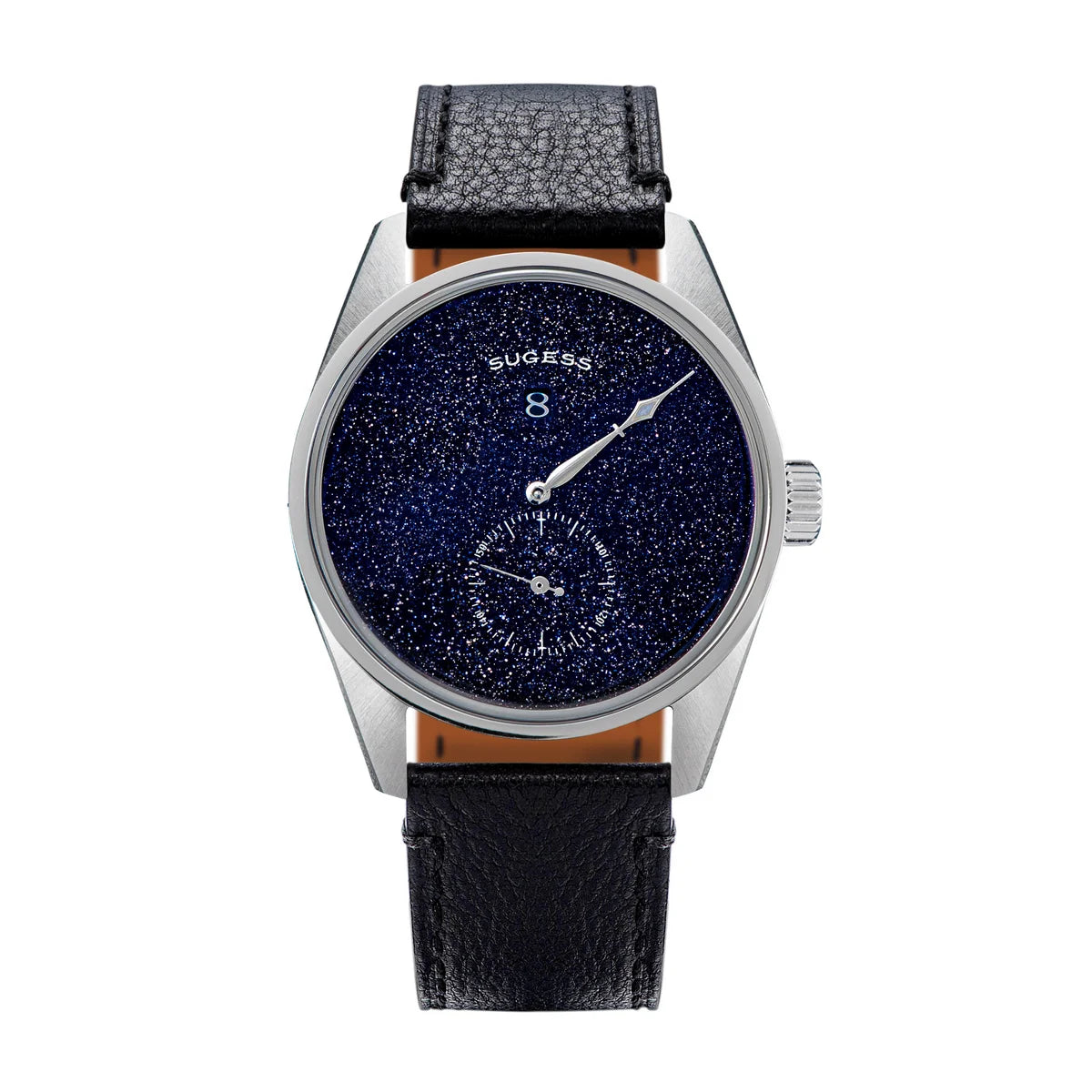 Sugess Mens Watch Automatic ST1721 Movement Aventurine Mechanical Wristwatches Hardlex Glass Fashion Simple Business Clock S451