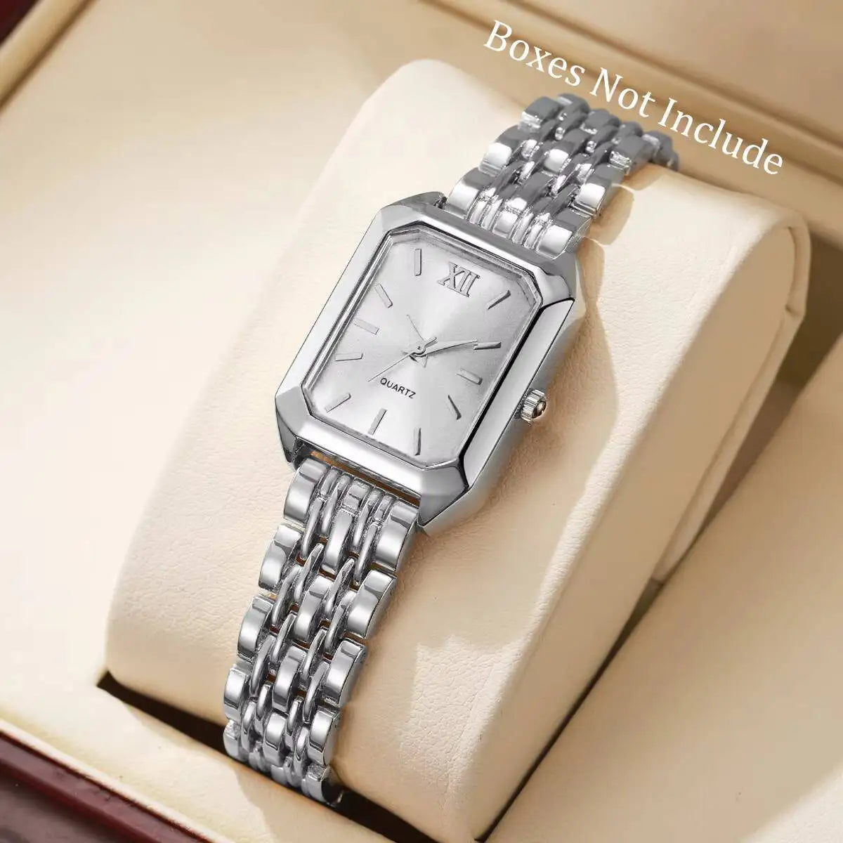 Elegant Rectangle Women Watches Fashion Analog Quartz Wristwatches Reloj Mujer Girls Clock Gift（Without Box）