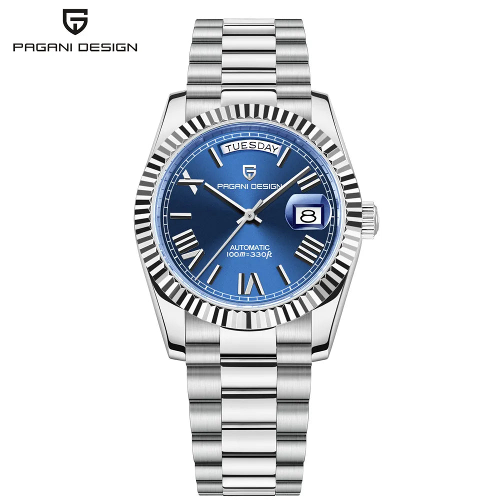 PAGANI DESIGN 2025 New Men's Watches Mechanical Top brand Luxury Automatic Watch For Men AR Sapphire glass Calendar Wrist watch