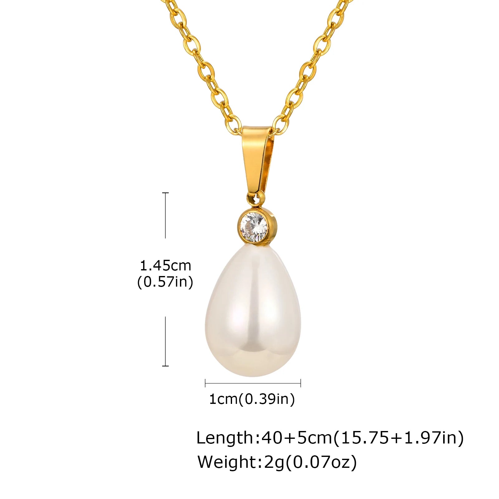 Zirconia Pearl Wedding Necklace for Women, 18k Gold Plated Choker Necklace Jewelry Mother Wife Girlfriend Gift