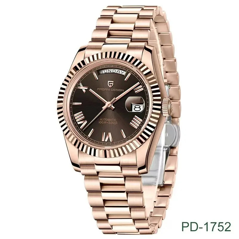 PAGANI DESIGN 2025 New Men's Watches Mechanical Top brand Luxury Automatic Watch For Men AR Sapphire glass Calendar Wrist watch